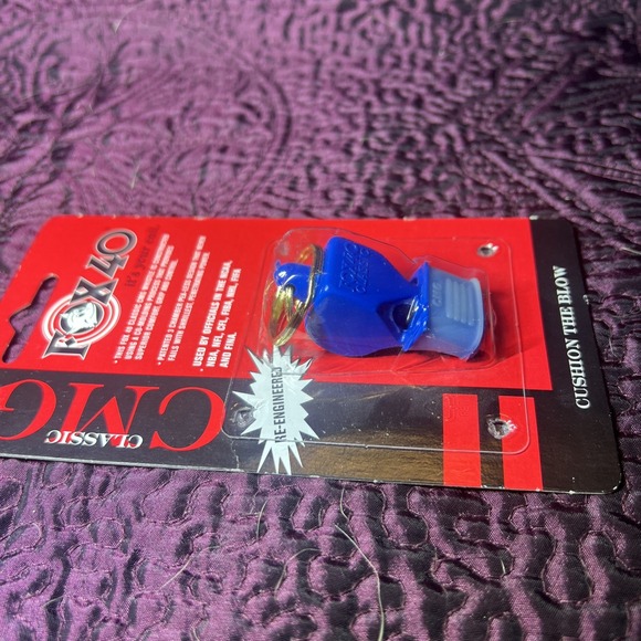 Fox 40 Classic CMG Whistle Official Coach Safety Alert Rescue 3 Chamber Blue New - Picture 6 of 9
